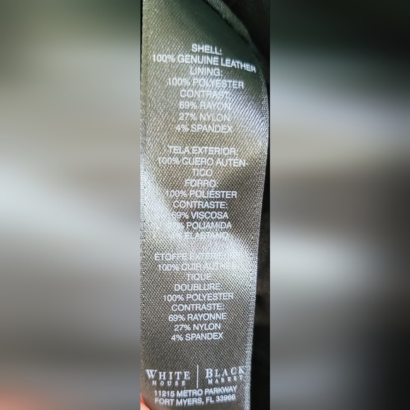 White House Black Market Elegant Black Faux Leather Pencil Skirt Women's Size 6 - Picture 8 of 8